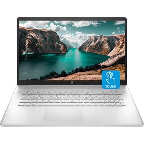 HP 17 Laptop, 17.3" HD+ Touchscreen, Intel Core i7-1255U Processor, 64GB RAM, 2TB SSD, Webcam, HDMI, Backlit Keyboard, Wi-Fi, Windows 11 Home, Silver