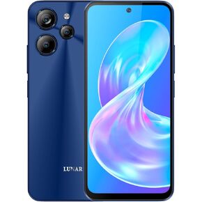 LUNAR Eclipse L1 5G Unlocked Android Smart Phone, 6.79 Inches Display, 5000mAh Battery, Fast Charging, 50MP+5MP+2MP Rear Camera with AI, 16MP Front Camera, Android 14, Aura Blue