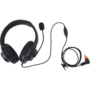 فوق سماعة الأذن تأثير على سماعة الأذن الأذن مع VOX PTT MIC لراديو Motorola DLR110 TLK100 TLK110 SL1600 SL2600 SL3500E SL4000E SL7550 SL7580 SL7590 SL1K SL1K SL1K