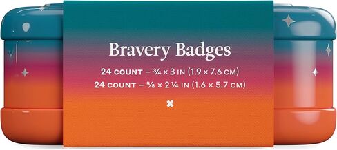 ويللي الضمادات | لاصق شجاعة الشجاعة النسيج المرن | أشكال متنوعة للتخفيضات البسيطة والخدوش والجروح | ملون وممتع الإسعافات الأولية الصفيح | أنماط المخيم - 48 العد in Kuwait