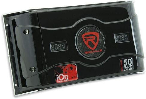 Rockville 50 Farad 24V Surge Hybrid Ion Capacitor Voltage+Amperage Meter (RXC50D) in Saudi Arabia