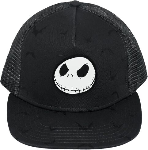 Concept One Disney The Nightmare Before Christmas Dad Hat, Jack Skellington Cotton Adult Baseball Cap with Curved Brim, Black, One Size in Saudi Arabia
