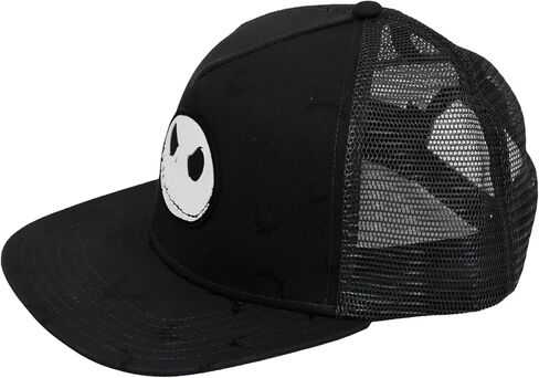Concept One Disney The Nightmare Before Christmas Dad Hat, Jack Skellington Cotton Adult Baseball Cap with Curved Brim, Black, One Size in Saudi Arabia