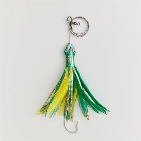 OCEAN CAT Teaser Chain Lures Trolling Lure Saltwater Fishing Lures with Stainless Steel Hook and High Strength Fishing Line Fully Rigged Teasers for Wahoo Tuna Marlin Mahi Mahi in Saudi Arabia