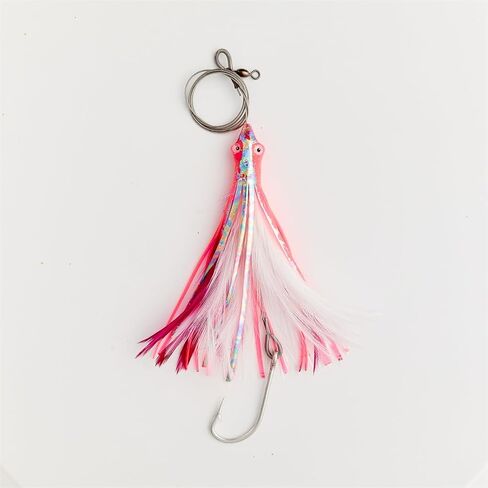 OCEAN CAT Teaser Chain Lures Trolling Lure Saltwater Fishing Lures with Stainless Steel Hook and High Strength Fishing Line Fully Rigged Teasers for Wahoo Tuna Marlin Mahi Mahi in Saudi Arabia