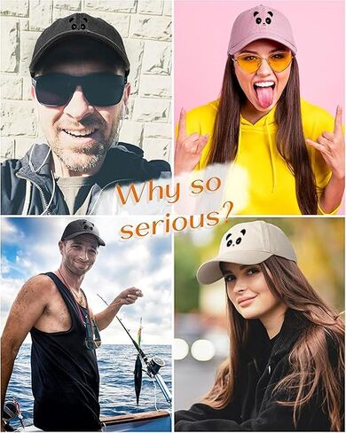 Cute Panda Face Embroidered Baseball Cap in Saudi Arabia