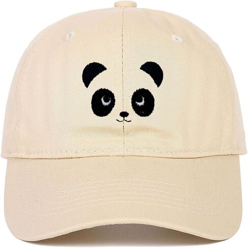 Cute Panda Face Embroidered Baseball Cap in Saudi Arabia