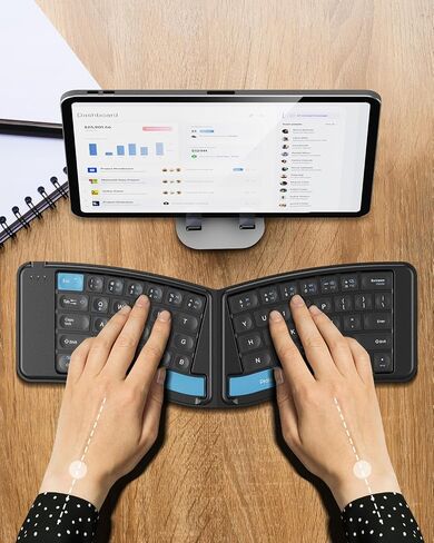 Protoarc Ergonomic Foldable Beyboard Mouse ، XKM03 Portable Bluetooth Beyboard Mouse Mouse for Business and Travell in Kuwait