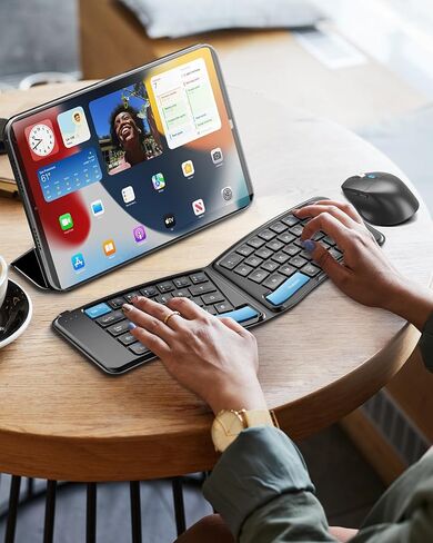 Protoarc Ergonomic Foldable Beyboard Mouse ، XKM03 Portable Bluetooth Beyboard Mouse Mouse for Business and Travell in Kuwait