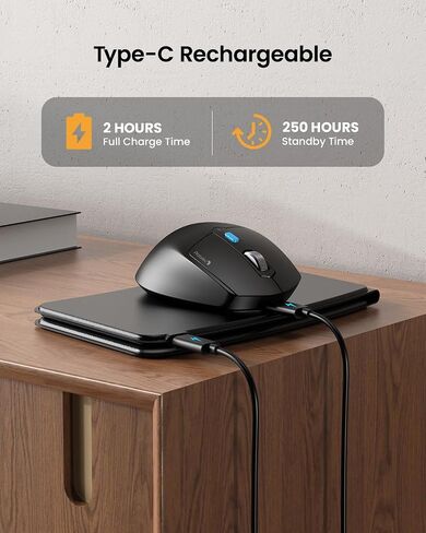 Protoarc Ergonomic Foldable Beyboard Mouse ، XKM03 Portable Bluetooth Beyboard Mouse Mouse for Business and Travell in Kuwait