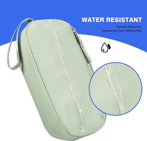 Electronic Organizer Case, Cord Organizer Bag Travel Cable Organizer Pouch Waterproof Portable Electronic Accessories Bag for Cable, Cord, Charger, USB, Phone, Power Bank, Earphone (Black) in Kuwait