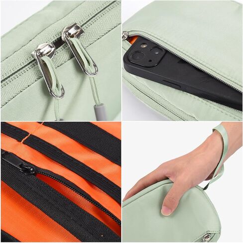 Electronic Organizer Case, Cord Organizer Bag Travel Cable Organizer Pouch Waterproof Portable Electronic Accessories Bag for Cable, Cord, Charger, USB, Phone, Power Bank, Earphone (Black) in Kuwait