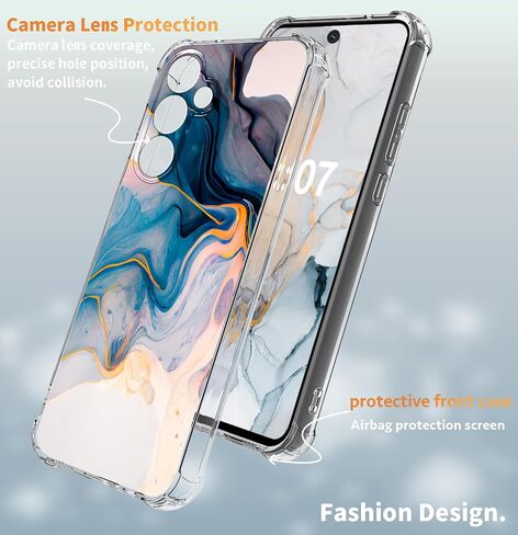 بالنسبة إلى Samsung Galaxy S24 Fe Case 5G 6.7 "، [اختبار إسقاط الصف العسكري 10 أقدام] Marble Planet Soft Slim TPU Prochproom Phone Case (Green Planet) in Saudi Arabia