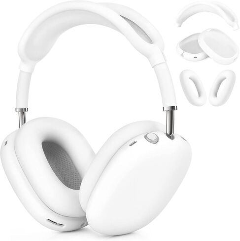 Maxjoy for Airpods Max Case, Soft Silicone Ear Cups Cover/Ear Pad Case Cover/Headband Cover for Airpods Max Headphones, Anti-Scratch Accessories Protective Cover for Apple Airpods Max, Stone in Kuwait