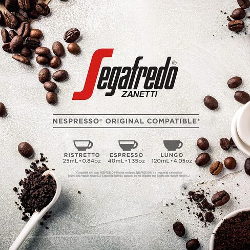 Segafredo Zanetti Espresso Capsules, Variety Pack, Compatible with Nespresso Original Machines, 40 Count Aluminum Pods (Pack of 1) in Saudi Arabia