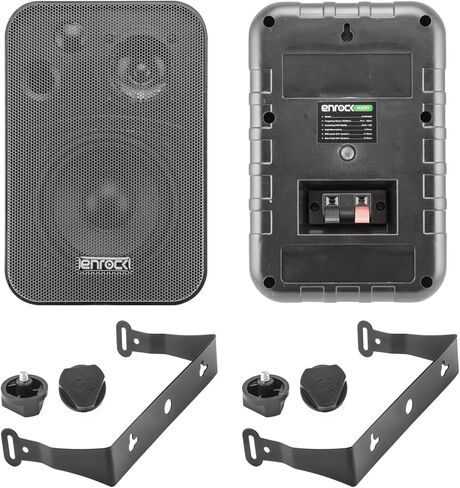 Pyle Pda6bu 200-Watt 2-channel USB/Aux FM Radio Stereo Amplifier Amblefier ، Combo Bundle with 4x Encled Ekmr408b 4 "بوصة 200 واط 3-WATT 3-WAWT in Kuwait