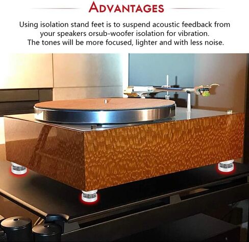 4 أجهزة كمبيوتر مكبر صوت عزل ، مكبر صوت ، قفص ، أقدام دافئة للمعدات ومكبرات الصوت وضغط مكبرات الصوت in Kuwait