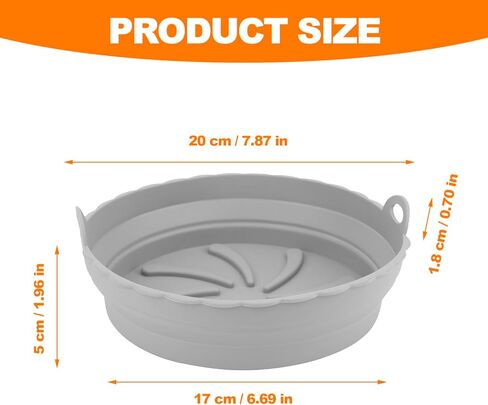 بطانات السيليكون في مقلاة الهواء ، مقلاة الهواء 8 بوصة ، وعاء السيليكون القابل لإعادة الاستخدام ، ملحقات فرن ، ملحقات فرن ، ملحقات سلة ، سلة ، سلة ، سلة سلة سلينية ، in Kuwait