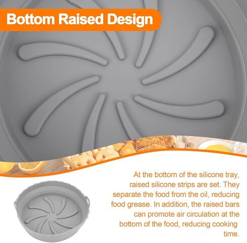 بطانات السيليكون في مقلاة الهواء ، مقلاة الهواء 8 بوصة ، وعاء السيليكون القابل لإعادة الاستخدام ، ملحقات فرن ، ملحقات فرن ، ملحقات سلة ، سلة ، سلة ، سلة سلة سلينية ، in Kuwait