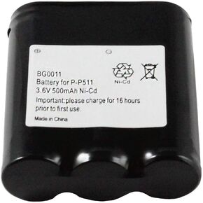 Fenzer Home Phone Battery BG0011 for Panasonic P-P511 ER-P511 HHR-P402 / KX-TGA510M N4HKGMA00001 / KX-TGA270 KX-TGA270S / GE 26400 86400 GE-TL26400