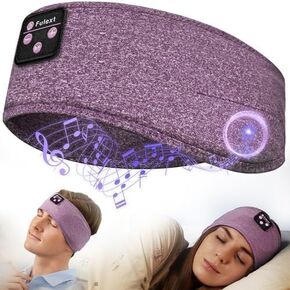 Bluetooth Headband, Sleep Headphones Band for Side Sleepers - Sleeping Headphones Headband with Thin Speaker Microphone Handsfree Ideas for Women Men