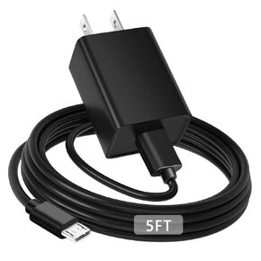 Micro-USB Charger for Kindle Paperwhite 7-11, Oasis, E-Reader, Voyage, DX, Keyboard, Touch(2nd-11th Gen), Fire [HD, HDX,7 8 10 Plus ＆ Kids Pro] Charger Charging Cable Cord