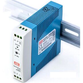 MDR-20-5 15W 5V 3A High Efficiency AC-DC DIN Rail Power Supply - Wide Input Voltage, for Industrial Automation