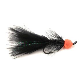 Egg sucking leech, fly fishing, multiple colors, trout, salmon, and other fresh water species, salmon hook #6, set of six flies (6pcs set) (Purple)