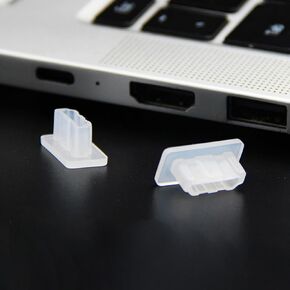 20PCS HDMI Dust Plug Protective Cover, HDMI Female Protective Cover Dust Plug PE Material for TV, Laptop, Computer, Other Devices (Transparent)