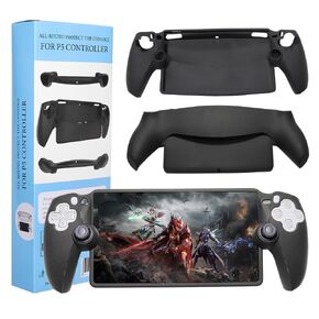 GUNDDIYCLUB Sony PS5 Portal Protective Case, Playstation 5 Portal Cover, Ergonomic Design, Silicone Shock-Absorption Anti-Fingerprint Scratch Resistant - Black