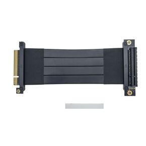 10Gtek PCIE 3.0 Extension Cable, X8 to X4, F to M, 90° to Straight, Cable Length 14cm, P332FM5115