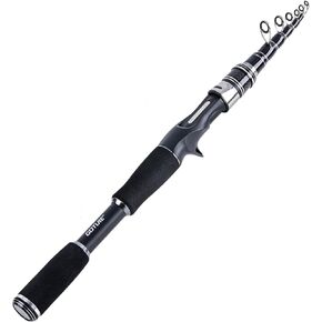 Goture Telescopic Fishing Rod, Fishing Pole with 24Ton Carbon Fibre, Packs to Just 17.7" in Length, Lightweight & Portable Fishing Pole
