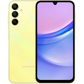 Samsung Galaxy A15 (SM-155M/DSN), 128GB 6GB RAM, Dual SIM, Factory Unlocked GSM, Latin Spec (Yellow) (Renewed).