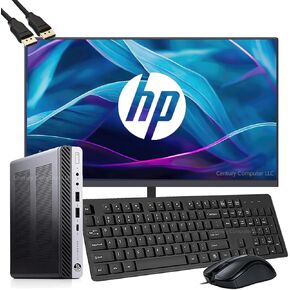 HP EliteDesk 800 G3 Mini Business Desktop Computer with 21.5" FHD Monitor PC Bundle, Intel Core i7-6700, 16GB RAM, 512GB SSD, Wi-Fi, Keyboard & Mouse, Windows10 Pro (Renewed)