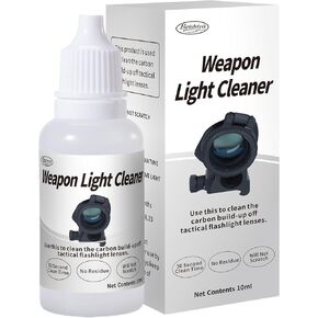 Weapon Light Cleaner Wipes Fluid, Wipes Away Carbon Grime Off for Paragon, Surefire, Streamlight, Modlight, Inforce, Olight or Any Other Manufacturer of Weapon Light