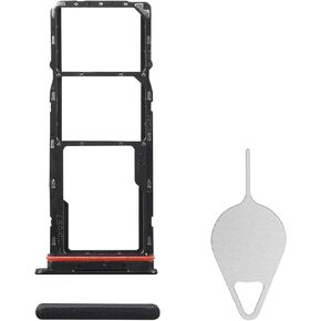 for Samsung Galaxy A05 Sim Card Tray Replacement (Single SIM Version) Black Card Tray Slot Holder Bracket Adapter with Needle Ejector for A05 SM-A055F
