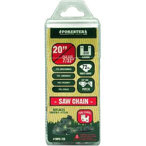 FORESTER FULL-CHISEL CHAINSAW CHAIN LOOP 2 Pack – Non-safety Chain 3/8" | .050 Gauge | 84 Drives for 24" BAR | Serious Cutting Blade | (84 Drives for 24" Bar)