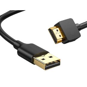 USB to HDMI Cable, USB to HDMI Adapter for Monitor, USB 3.0 Male to HDMI Male Adapter for TV/DVD Player/Projector - 0.5m/1.6ft