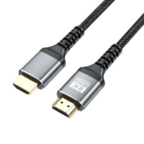ANRANK 10K 8K HDMI 2.1 Cable, Ultra High Speed HDMI Cord 48Gbps Braided Cable Support 8K@60Hz 4K@120Hz, Compatible for Laptop, Monitor, Roku TV (1.5 Feet)