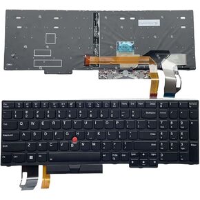 Keyboard for Lenovo Thinkpad T15 Gen 1,T590 E590 E595 E580 E585 L580 L590 P15S Gen 1,P52 P72 P53 P73 US Laptop SN5372BL with Backlit 01YP560 01YP720 01YP640 01YP680 01YP760 SN20P34095 SN20P34536
