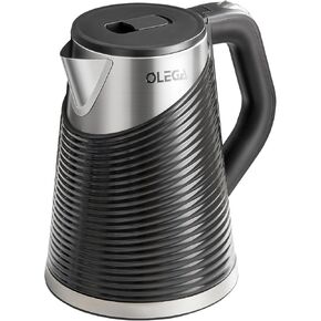 OLEGA Electric Kettle - 1500W Fast Boiling Electric Tea Kettle 1.8L BPA-Free Stainless Steel Hot Water Kettle Electric for Boiling Water Auto Shut Off Electric Water Kettle for Coffee Tea 120V