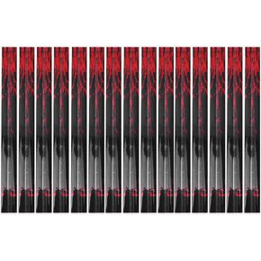 DAUERHAFT 15 Pcs Set Archery Arrow Sticker, Universal Archery Wraps Sticker, Heat Shrinkable Stickers, DIY Arrow Shaft Hunting Shooting Equipment(Skull red)