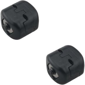 2PCS Black Metal Fastener Clip Archery Bowstring Adjustment Knob Arrow Rest Cable Clamp Buckle for Adjusting Bowstring Outdoor Archery Hunting Shooting Accessory