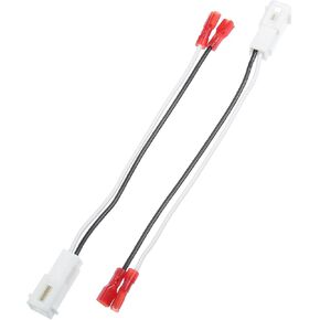 Front/Dash Tweeters Speaker Wiring Harness Adapter Connector Plug for Dodge for Jeep Cherokee 11-17 / Car Speaker Wiring Adapter/Plastic / 2 Pcs/White Replacement Car Parts