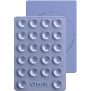 Casely Grippy | Blue Silicone Suction Phone Mount Compatible with MagSafe | Periwinkle