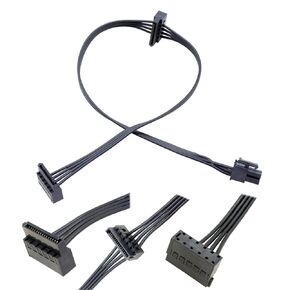 ezonpinzv Standard 4 Pin to 2 Sata HDD SSD ODD Power Cable 7mm 4-Pin to Dual SATA Power Cable Compatible with Lenovo H61 H81 B250 Motherboard,Thinkcentre Thinkserver Thinkstation P310 P500