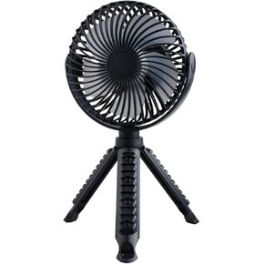 Portable fan with triangular stand, 4-speed wind speed, 20 hours working time, quiet USB fan, can be used alone or while charging desktop fan for office, bedroom etc.