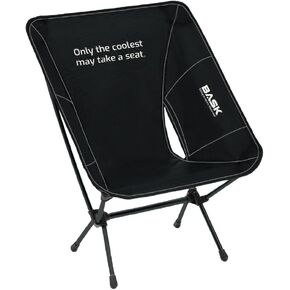 BASK Midday Ultralight Comfortable Portable Camping Chair. Weighs 2.1 Pound. XL Size, Widened and Enlarged. 330lbs Capacity. Ideal for Camping, Hiking, Fishing, Beach, Sports, Parties and picnics.
