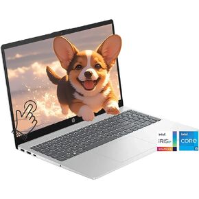 HP 15.6" Touchscreen Laptop 15 INCH HD Student Laptops, 12th Gen Intel 10 Cores i5 Processor (Beat i7-1195G7), 16GB RAM 1TB PCIe SSD, Iris Xe Graphics, Wi-Fi 6E Win11, Silver +BWE Accessories