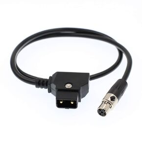 DRRI TVLogic D-Tap to Mini XLR Power Cable for Alphatron EVF-035W-3G viewfinder/VFM-056W / VFM-058W Monitor